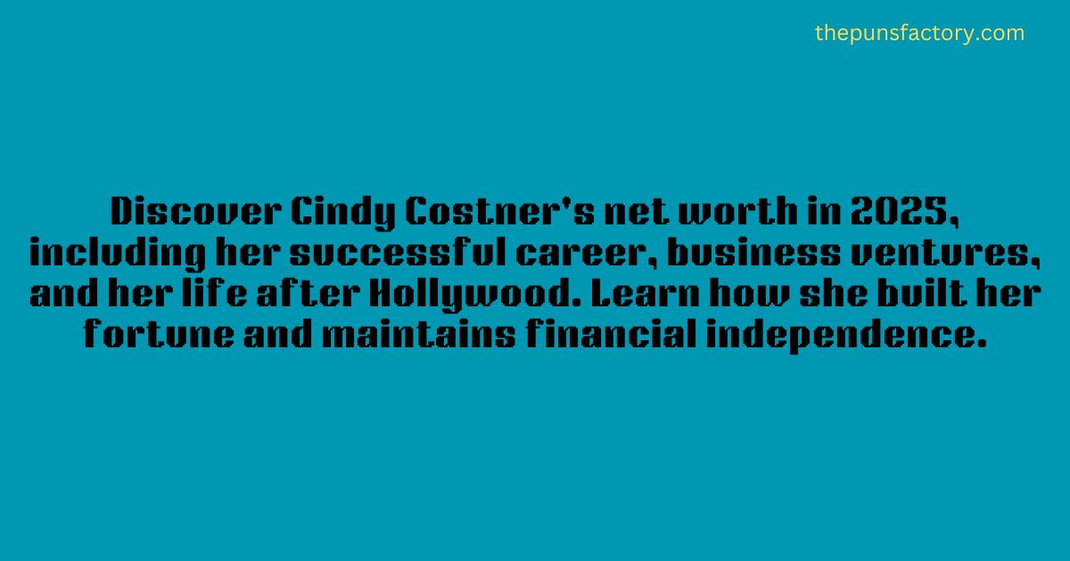 Cindy Costner Net Worth